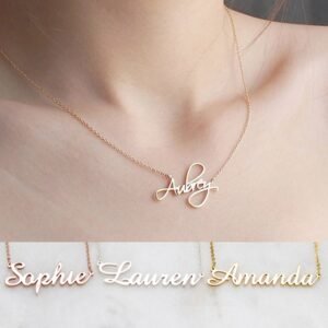 Personalized name necklaces for women, girls and mothers